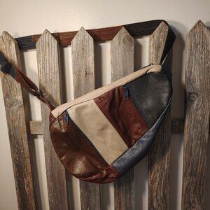 Vintage leather bag multi color